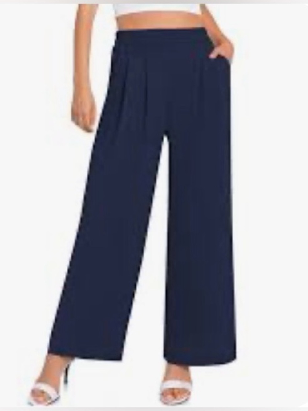 NWT Express Wide-Leg Pants in Navy